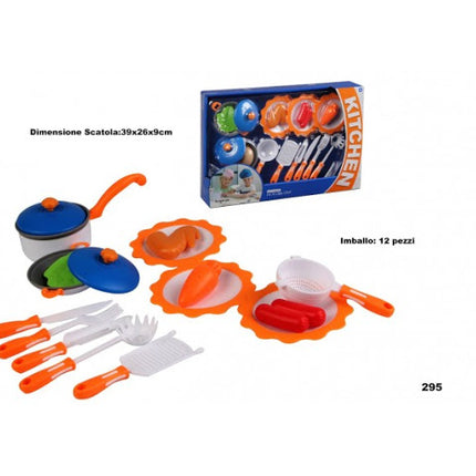 Cucina Giocattol Bambini Pentoline und Posate